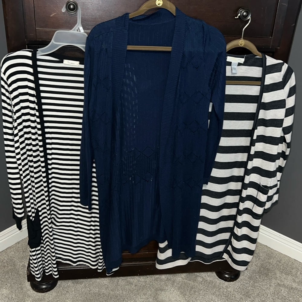 Bundle of three duster sweaters